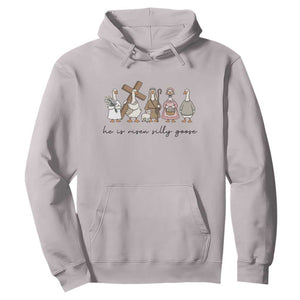 He Is Risen Silly Goose Hoodie Funny Christian Easter TS14 Ice Gray Print Your Wear