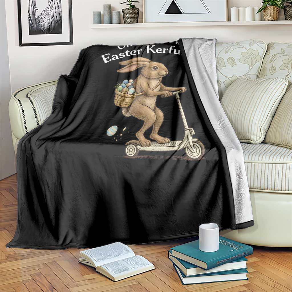 Funny Easter Bunny Throw Blanket Off To The Cause an Easter Kerfuffle TS14 Print Your Wear