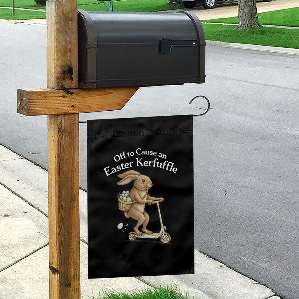 Funny Easter Bunny Garden Flag Off To The Cause an Easter Kerfuffle TS14 Print Your Wear