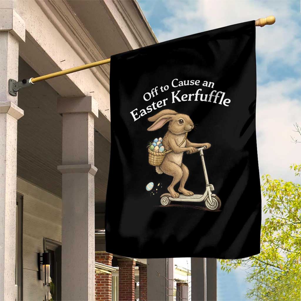 Funny Easter Bunny Garden Flag Off To The Cause an Easter Kerfuffle TS14 Print Your Wear