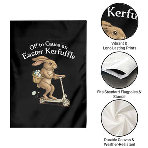 Funny Easter Bunny Garden Flag Off To The Cause an Easter Kerfuffle TS14 Print Your Wear