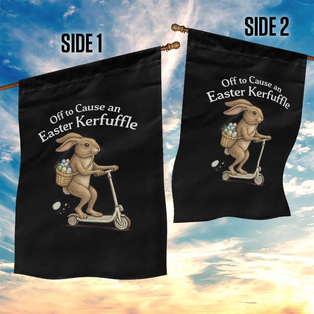 Funny Easter Bunny Garden Flag Off To The Cause an Easter Kerfuffle TS14 Print Your Wear