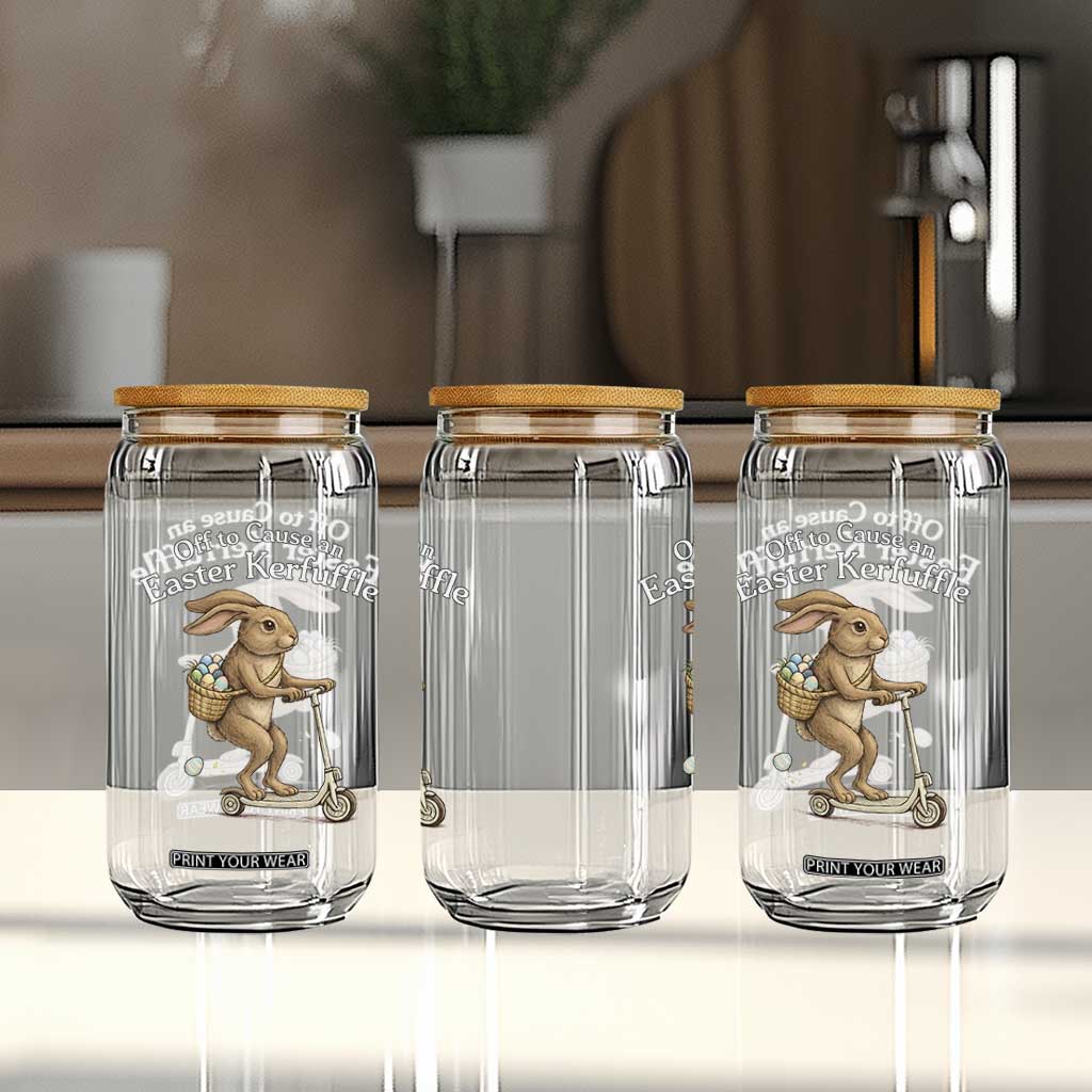 Funny Easter Bunny Glass Can Off To The Cause an Easter Kerfuffle TS14 Print Your Wear