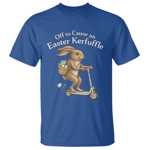 Funny Easter Bunny T Shirt Off To The Cause an Easter Kerfuffle TS14 Royal Blue Print Your Wear