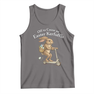 Funny Easter Bunny Tank Top Off To The Cause an Easter Kerfuffle TS14 Deep Heather Print Your Wear