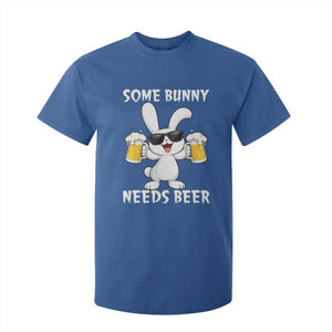 Funny Easter Bunny Drinking Beer T Shirt For Kid Some Bunny Needs Beer TS14 Royal Blue Print Your Wear