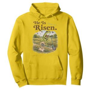 He Is Risen Hop On Hoodie Christian Easter Frog TS14 Daisy Print Your Wear