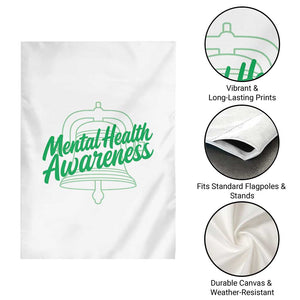 Mental Health Matters Awareness Garden Flag Support Squad Green Ribbon TS14 Print Your Wear