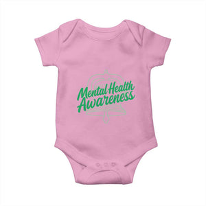 Mental Health Matters Awareness Baby Onesie Support Squad Green Ribbon TS14 Light Pink Print Your Wear