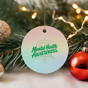 Mental Health Matters Awareness Ceramic Ornament Support Squad Green Ribbon TS14 1pc Pastel Print Your Wear
