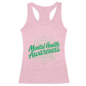 Mental Health Matters Awareness Racerback Tank Top Support Squad Green Ribbon TS14 Light Pink Print Your Wear
