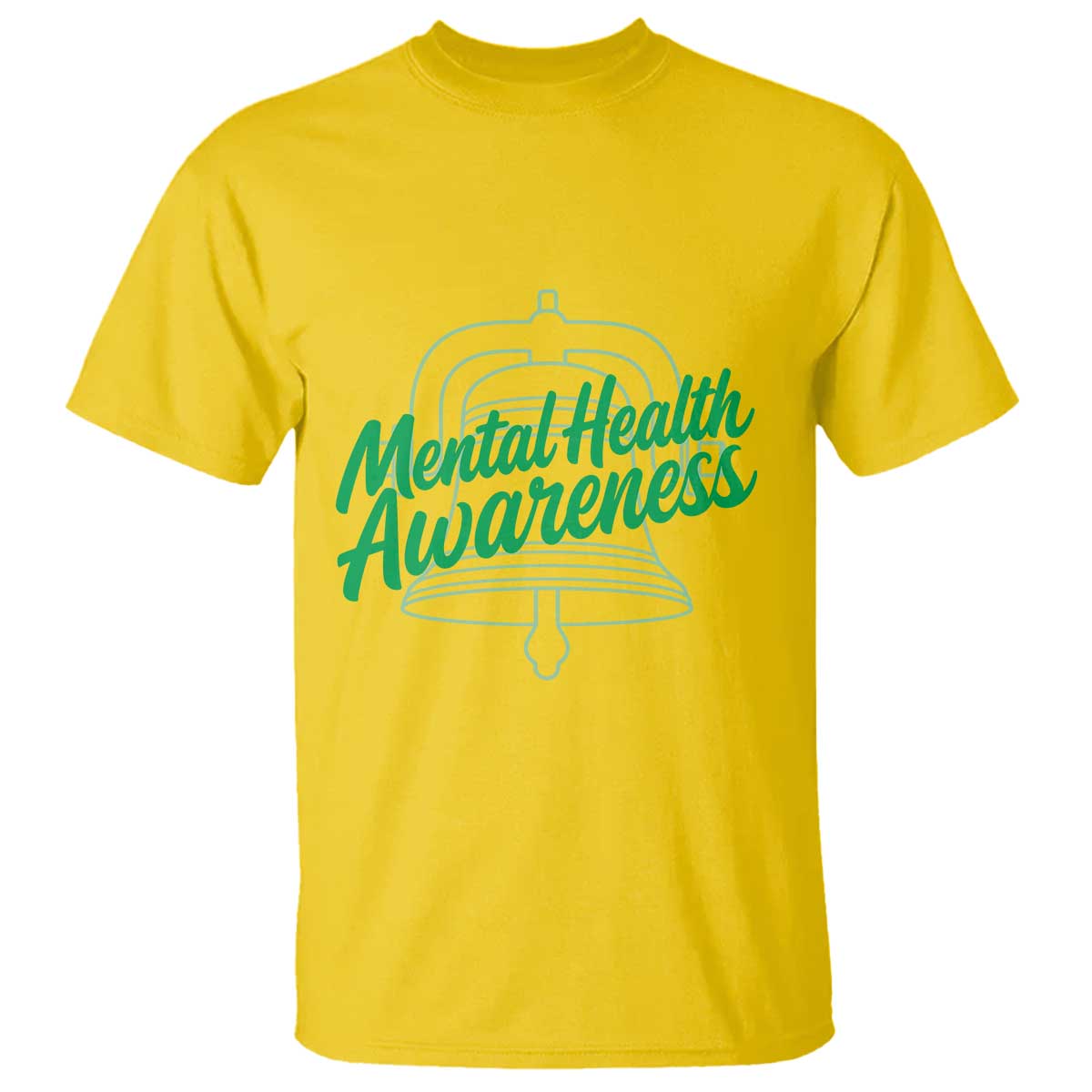 Mental Health Matters Awareness T Shirt Support Squad Green Ribbon TS14 Daisy Print Your Wear