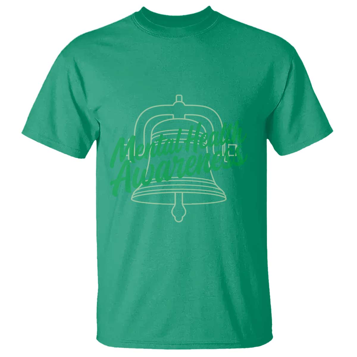 Mental Health Matters Awareness T Shirt Support Squad Green Ribbon TS14 Irish Green Print Your Wear