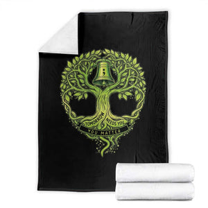Mental Health Awarenes Throw Blanket Tomorrow Needs You You Matter TS14 Black Print Your Wear