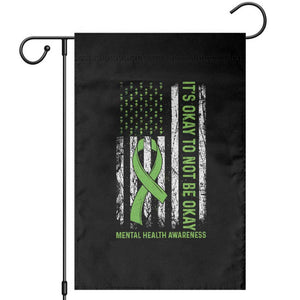 Mental Health Awarenes Garden Flag It's Okay To Not Be Okay TS14 Black Print Your Wear
