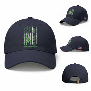 Mental Health Awarenes Baseball Cap It's Okay To Not Be Okay TS14 Baseball Cap Universal Fit Navy Print Your Wear