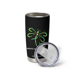 Mental Health Awarenes Tumbler Cup Support Squad Green Ribbon TS14 Print Your Wear