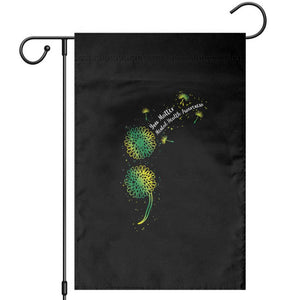Mental Health Awarenes Garden Flag Semicolon Dandelion You Matter TS14 Black Print Your Wear