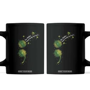 Mental Health Awarenes Coffee Mug Semicolon Dandelion You Matter TS14 Black Print Your Wear