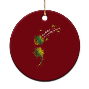 Mental Health Awarenes Ceramic Ornament Semicolon Dandelion You Matter TS14 1pc Red Print Your Wear