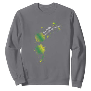 Mental Health Awarenes Sweatshirt Semicolon Dandelion You Matter TS14 Charcoal Print Your Wear