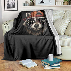 Cool Dad Throw Blanket Raccoon Daddy Father's Day Gift TS14 Print Your Wear