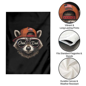 Cool Dad Garden Flag Raccoon Daddy Father's Day Gift TS14 Print Your Wear