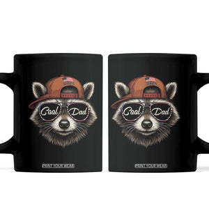 Cool Dad Coffee Mug Raccoon Daddy Father's Day Gift TS14 Black Print Your Wear