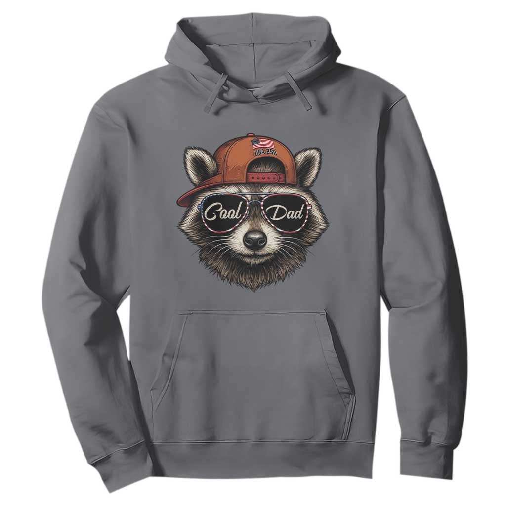 Cool Dad Hoodie Raccoon Daddy Father's Day Gift TS14 Charcoal Print Your Wear