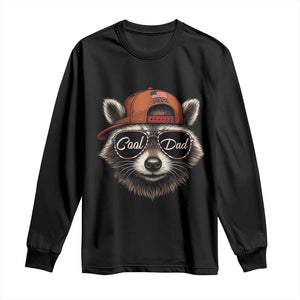 Cool Dad Long Sleeve Shirt Raccoon Daddy Father's Day Gift TS14 Black Print Your Wear