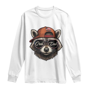 Cool Dad Long Sleeve Shirt Raccoon Daddy Father's Day Gift TS14 White Print Your Wear