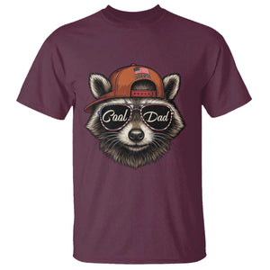 Cool Dad T Shirt Raccoon Daddy Father's Day Gift TS14 Maroon Print Your Wear