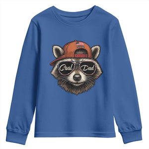 Cool Dad Youth Sweatshirt Raccoon Daddy Father's Day Gift TS14 Royal Blue Print Your Wear