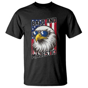 Bald and Majestic T Shirt Patriotic Bald Eagle 4th Of July TS14 Black Print Your Wear