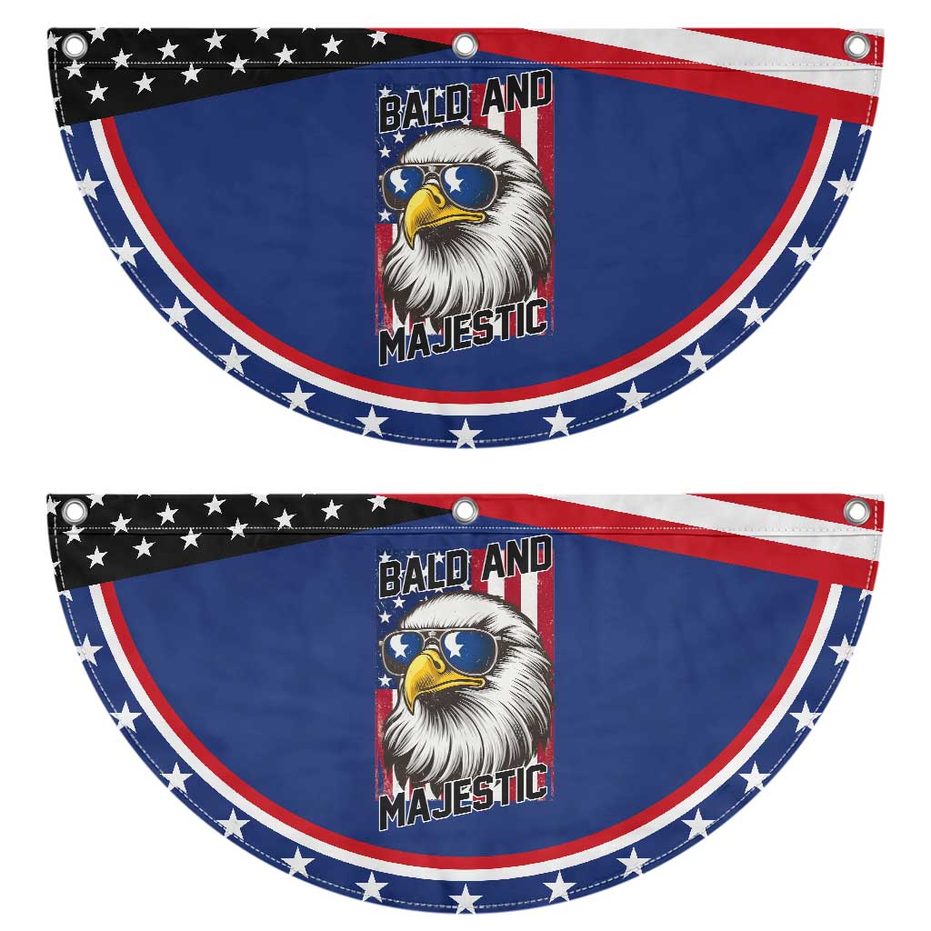 Bald and Majestic Patriotic Fan Flag Bald Eagle 4th Of July TS14 2pcs pack Classic Navy Print Your Wear