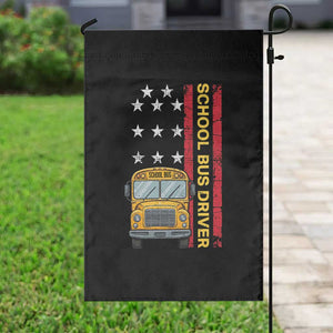 Patriotic School Bus Driver USA American Flag Garden Flag TS14 Print Your Wear