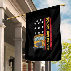 Patriotic School Bus Driver USA American Flag Garden Flag TS14 Print Your Wear