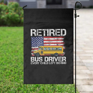 Retired School Bus Driver Garden Flag Patriotic USA American Flag TS14 Print Your Wear