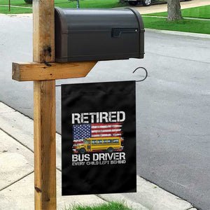 Retired School Bus Driver Garden Flag Patriotic USA American Flag TS14 Print Your Wear