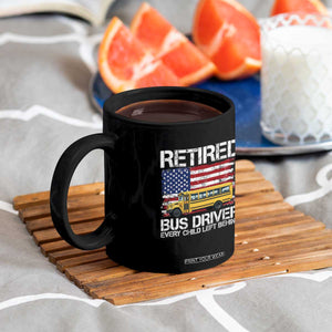 Retired School Bus Driver Coffee Mug Patriotic USA American Flag TS14 Print Your Wear