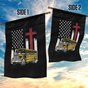 Bus Driver Patriotic Christian USA Flag Garden Flag School Bus Driver TS14 Print Your Wear