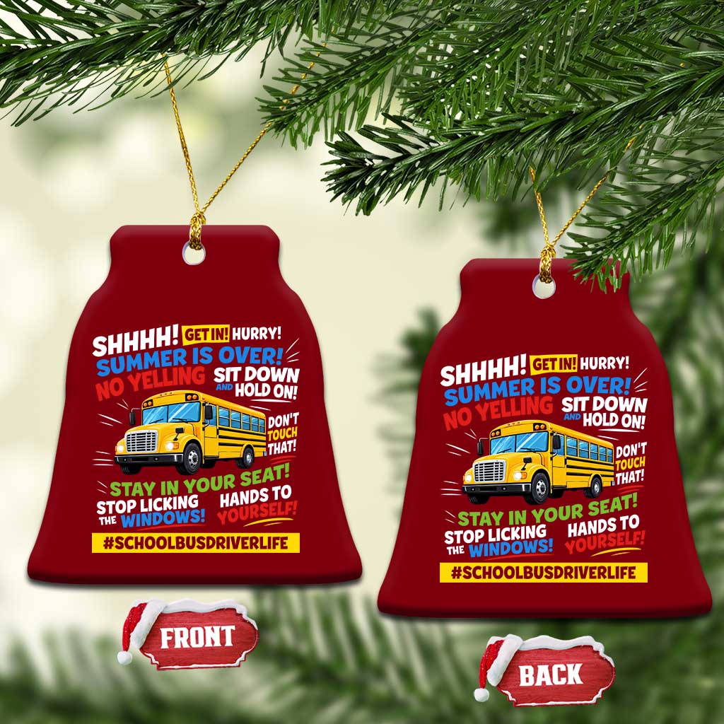 Funny School Bus Driver Life Ceramic Ornament Back to School Teacher Kids TS14 Print Your Wear