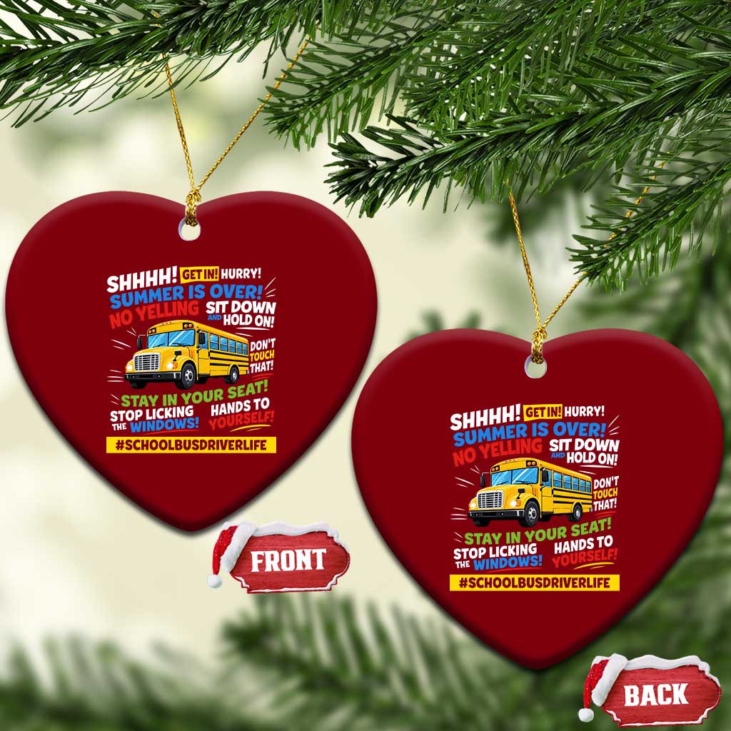 Funny School Bus Driver Life Ceramic Ornament Back to School Teacher Kids TS14 Print Your Wear