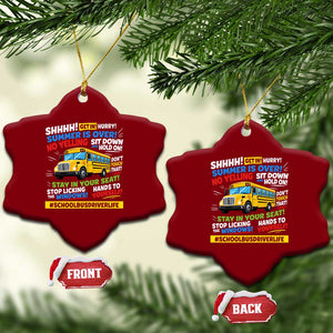 Funny School Bus Driver Life Ceramic Ornament Back to School Teacher Kids TS14 Print Your Wear