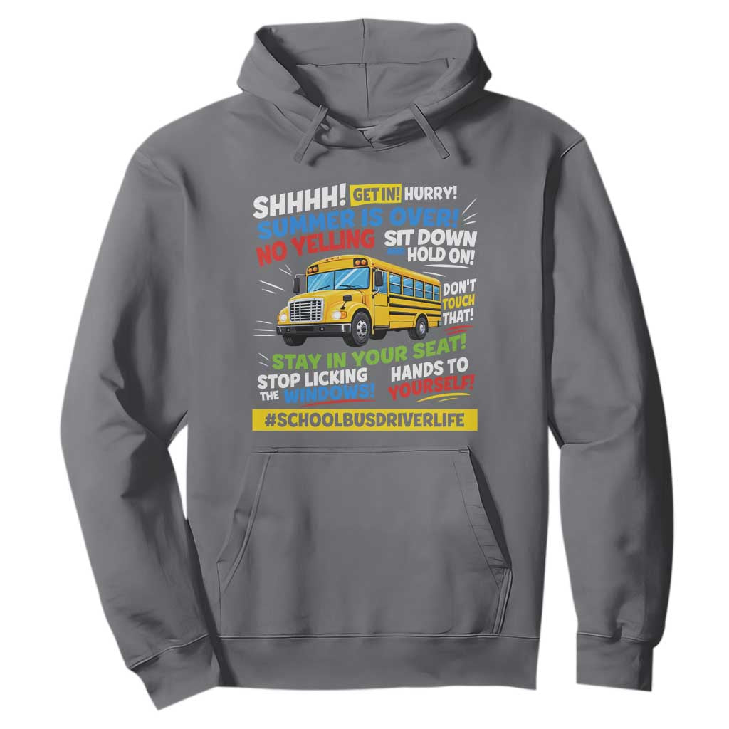 Funny School Bus Driver Life Hoodie Back to School Teacher Kids TS14 Charcoal Print Your Wear