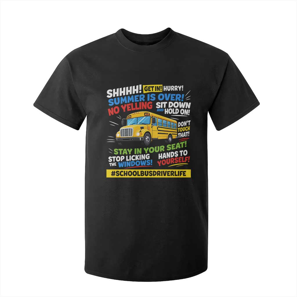 Funny School Bus Driver Life T Shirt For Kid Back to School Teacher Kids TS14 Black Print Your Wear