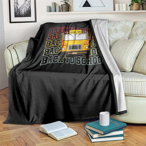 School Bus Driver Life Back to School Teacher Kids Throw Blanket TS14 Print Your Wear