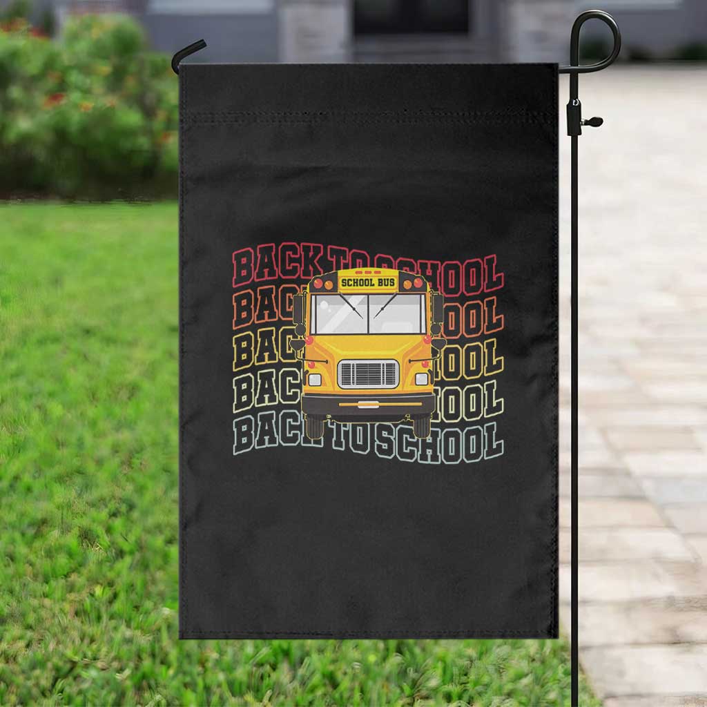 School Bus Driver Life Back to School Teacher Kids Garden Flag TS14 Print Your Wear
