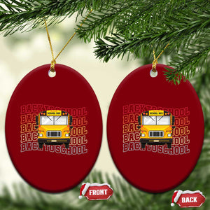 School Bus Driver Life Back to School Teacher Kids Ceramic Ornament TS14 Print Your Wear