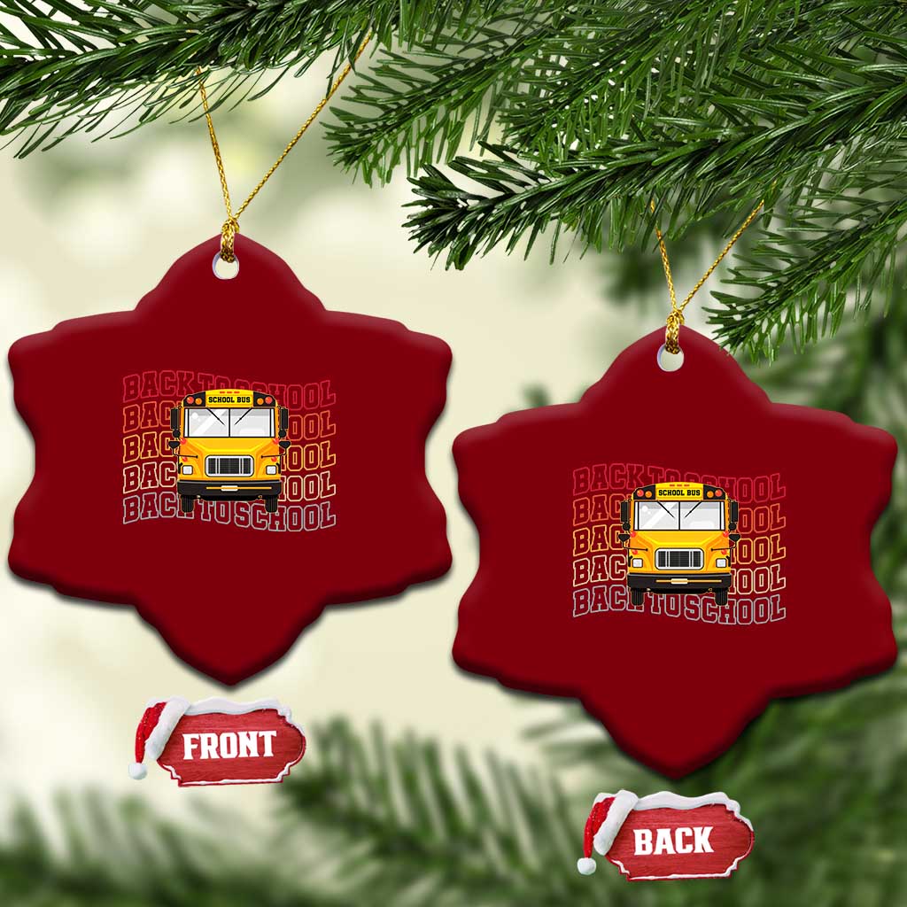 School Bus Driver Life Back to School Teacher Kids Ceramic Ornament TS14 Print Your Wear
